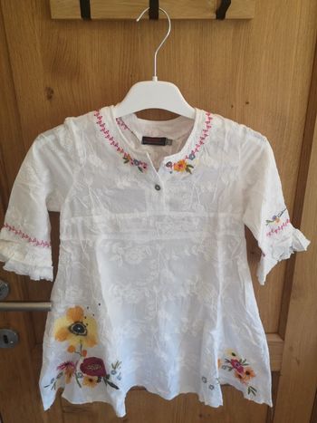 Robe Catimini en blanc colorée 6 ans