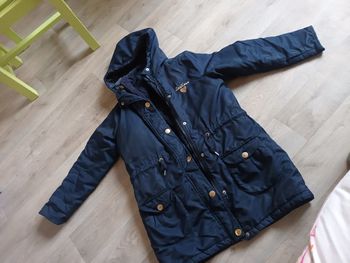 Doudoune 10 ans marine lisa rose intérieur amovible