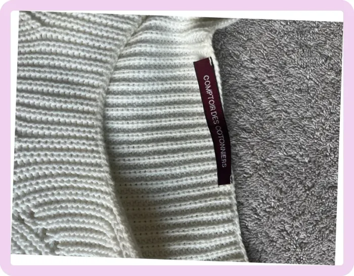 Pull maille blanc Comptoir des Cotonniers – Taille XL – Partiellement transparent & léger - photo numéro 3