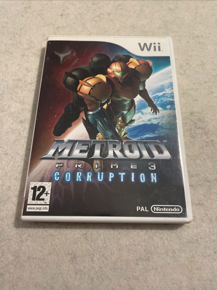Metroid Prime 3 Corruption Jeu Nintendo Wii Complet FR TBE