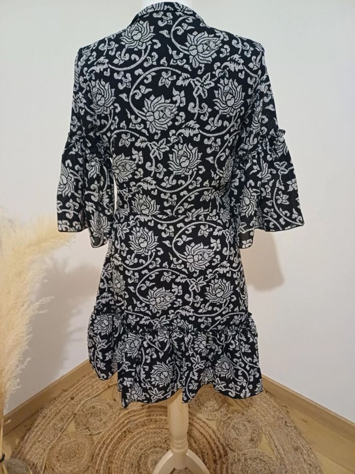 Robe noire chic à motifs Influencer taille S 36 - photo numéro 13