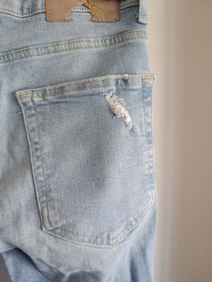 Jean Bershka troué - effet délavé tendance - photo numéro 6