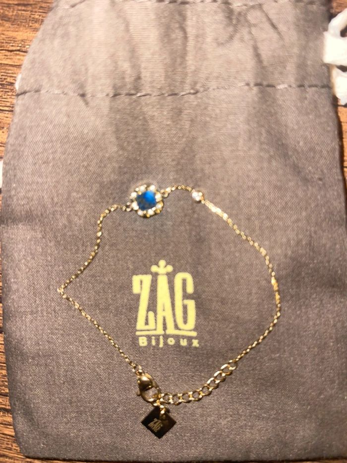 Bracelet Zag doré neuf - photo numéro 2