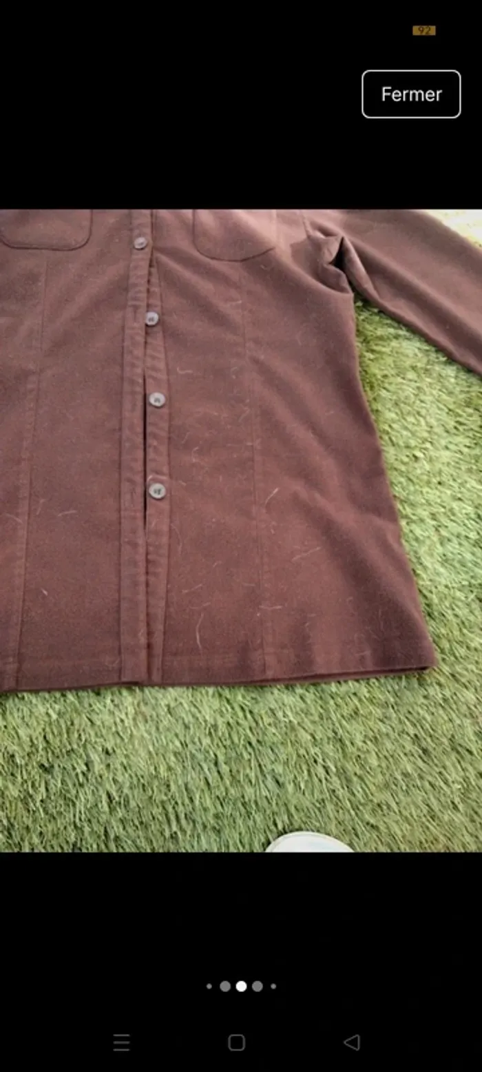 Veste / chemise marron taille 40 - photo numéro 7