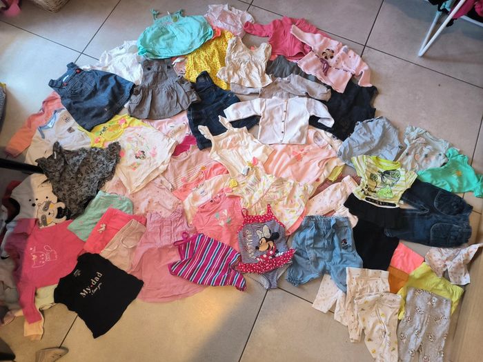 Lot 68 pièces fille 3 mois