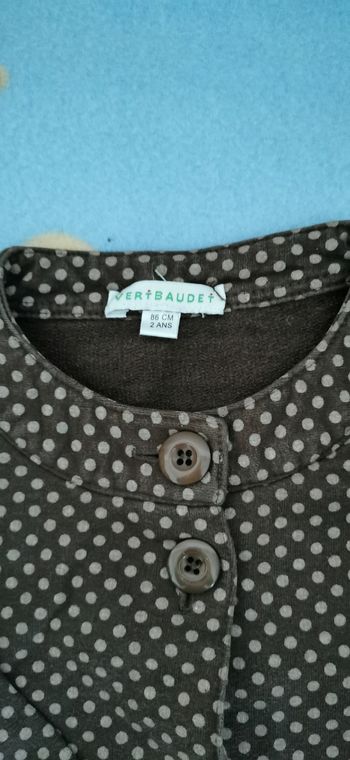 Petite veste marron à pois