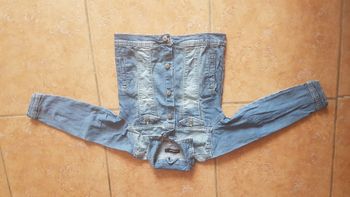 Veste en jeans fille 6 ans bleue In Extenso