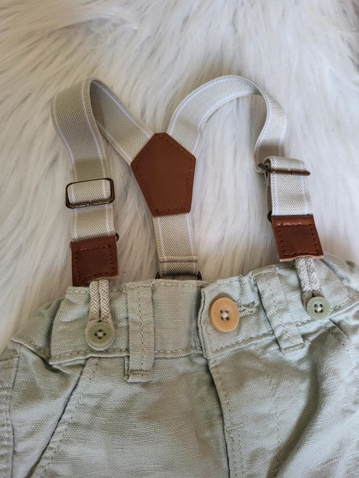 Pantalon chino avec bretelles 1mois kiabi - photo numéro 2