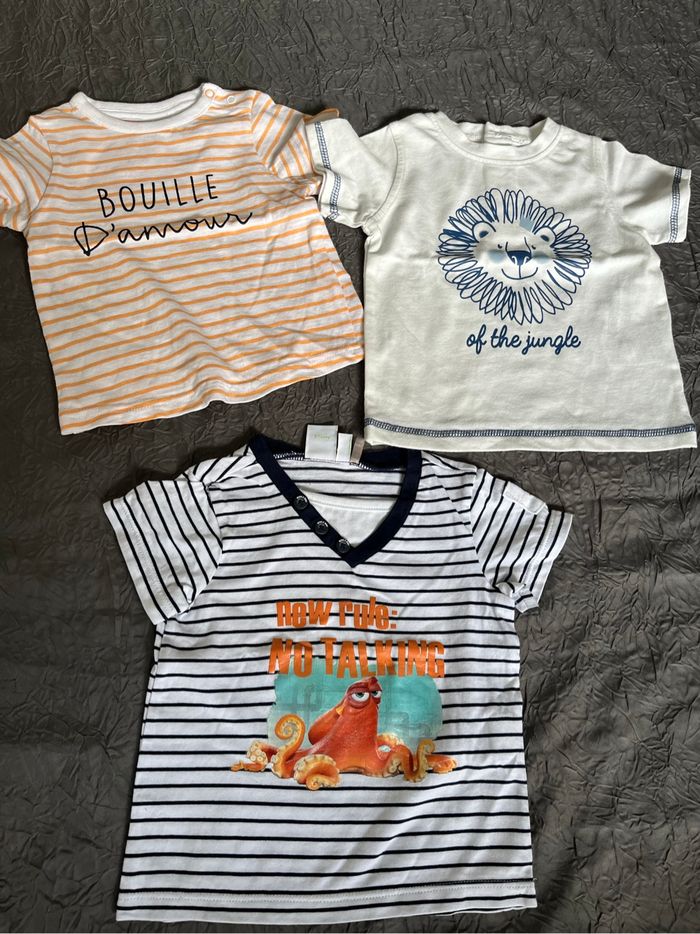 Lot t-shirt 6 mois - photo numéro 2