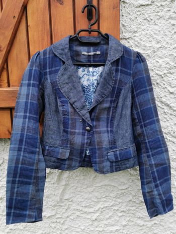 Veste courte imprimé à carreaux DDP (Taille S)