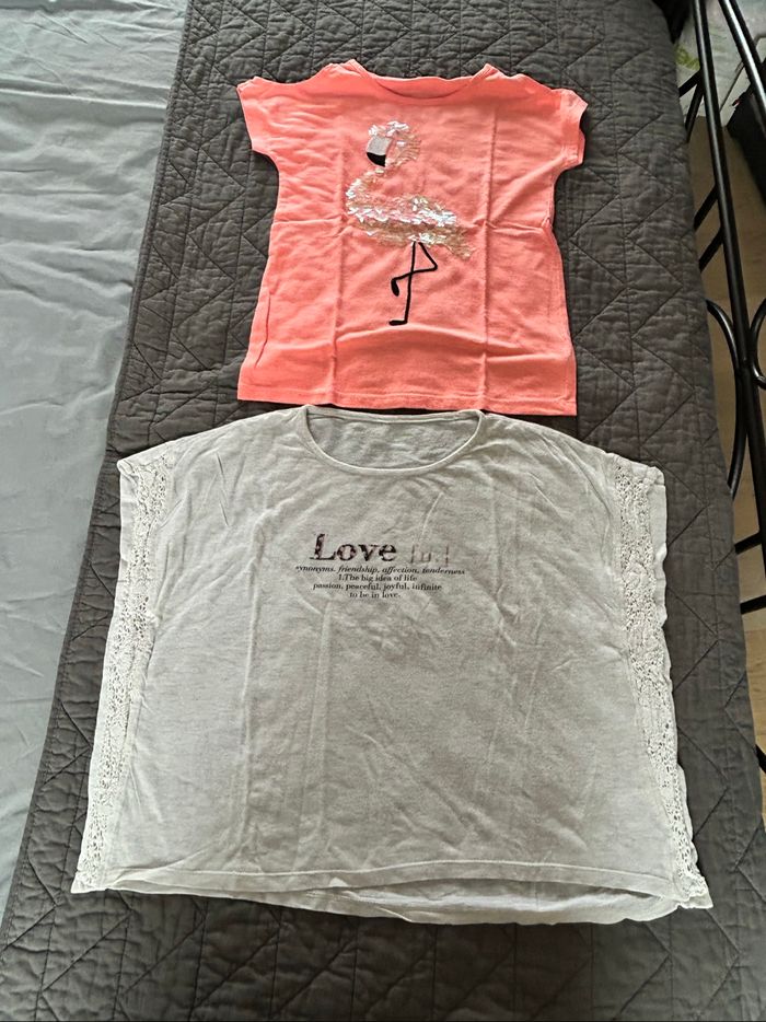 Lot de 7 t-shirts manches courtes ado fille - photo numéro 7