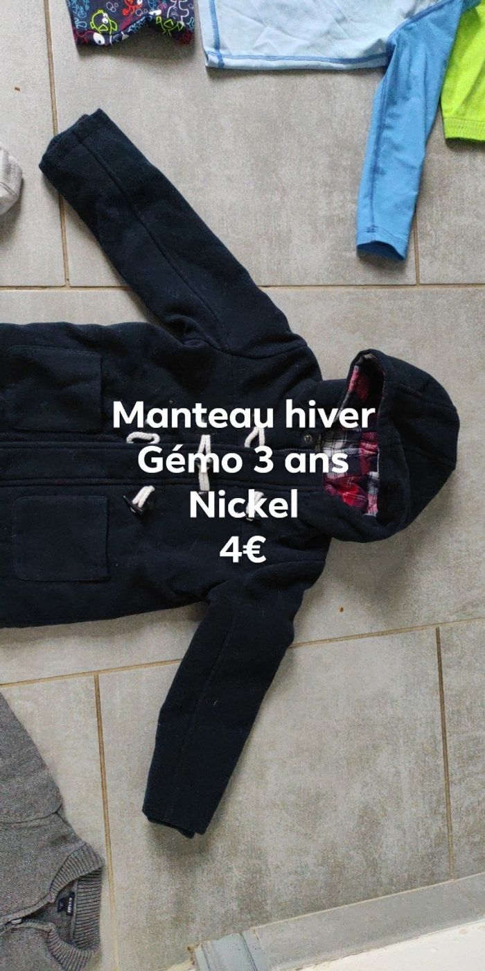 Manteau hiver 3 ans