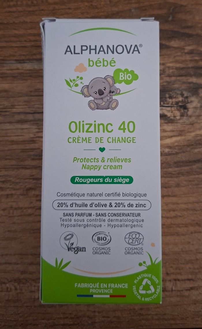 Crème de change Olizinc 40 Alphanova