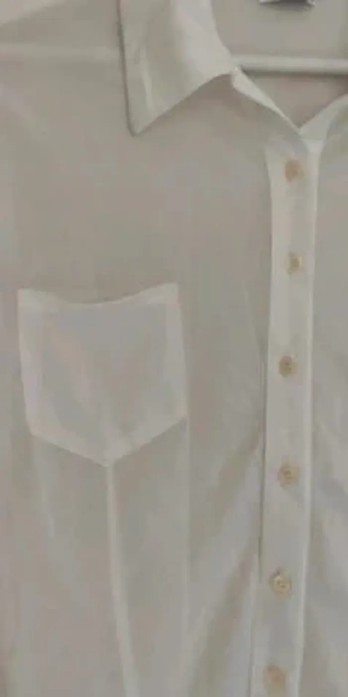 Chemisier transparent crème écru 36/38 - photo numéro 2