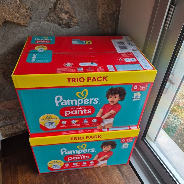 Couche taille 6 Pampers culotté : 192 Culottes Pants Couches - photo numéro 3