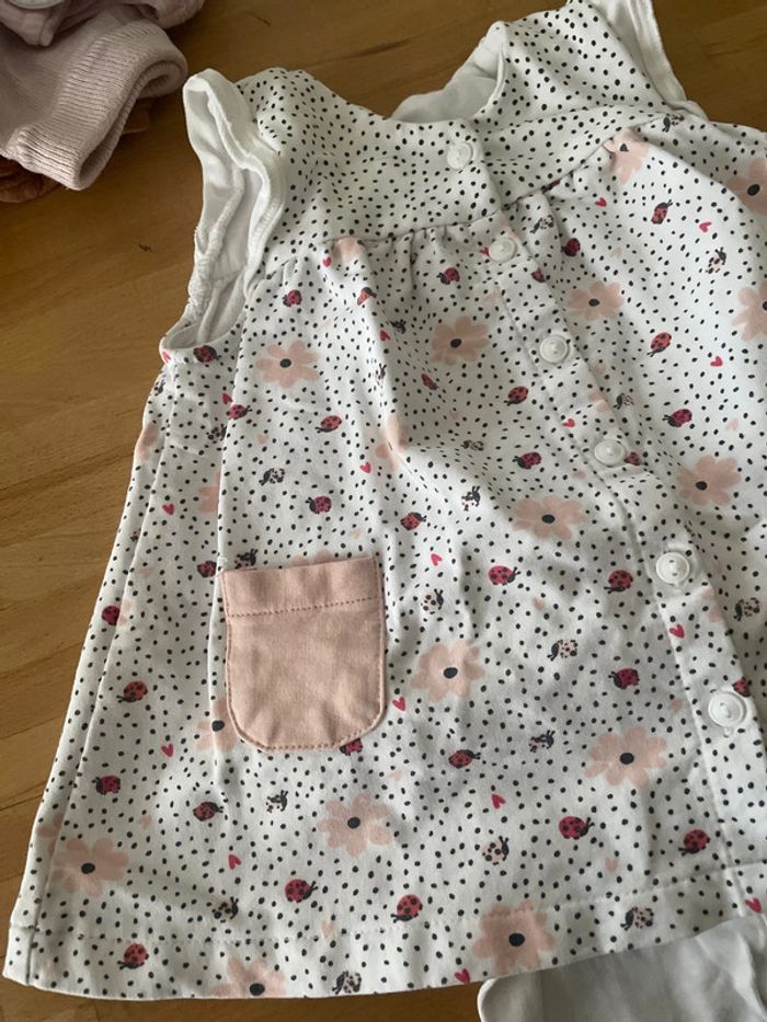Ensemble robe + legging 3 mois du pareil au même - photo numéro 2