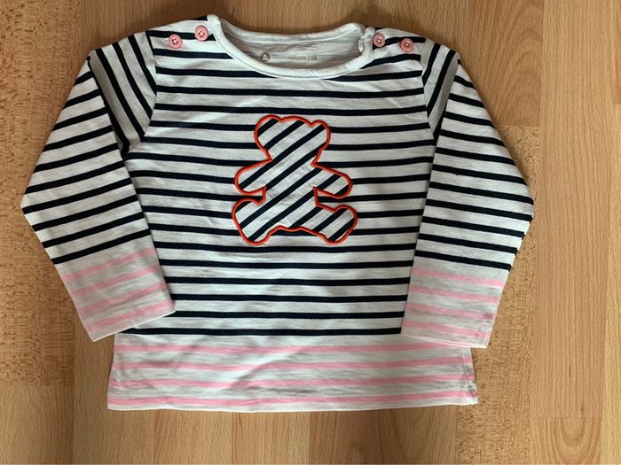 Tee shirt marinière Lulu Castagnette 18 mois - photo numéro 3