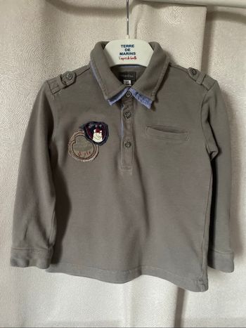 T-shirt polo gris ml 3 ans Marese