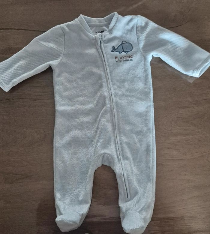 Pyjama velours 1 mois
