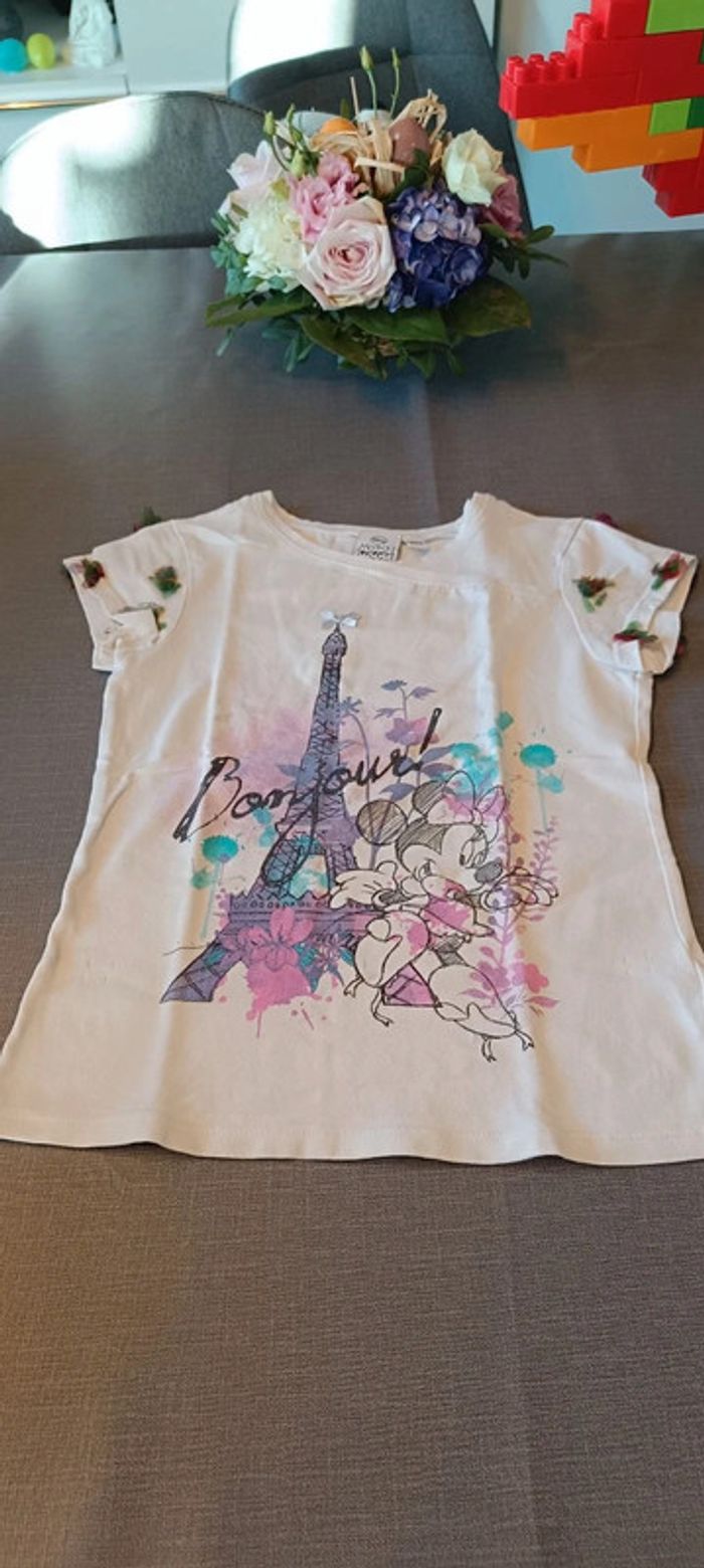 Tee-shirt minnie paris disney orchestra 8 ans