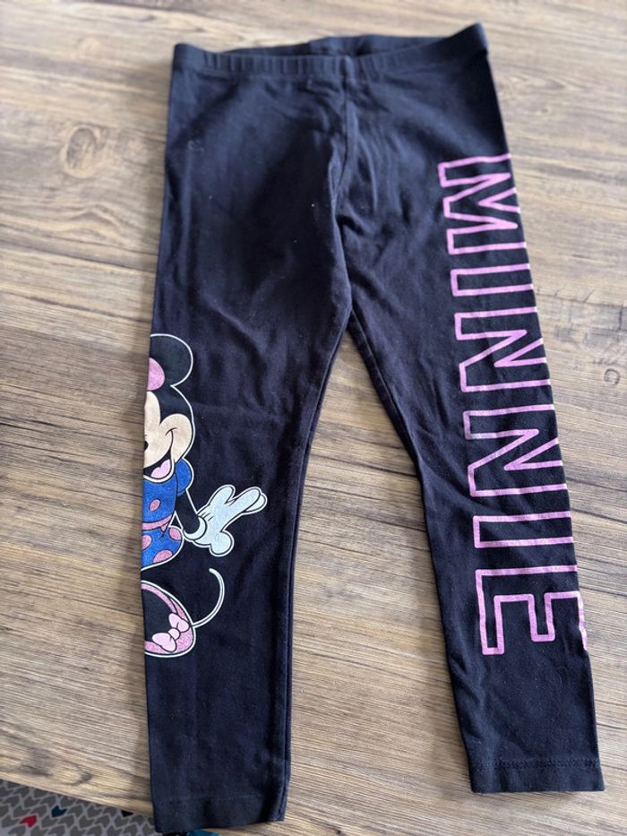 Legging Minnie noir 5-6 ans
