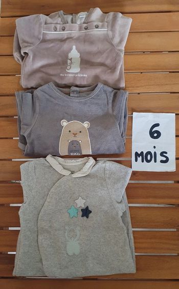 Lot de pyjamas 6mois garçon Obaïbi