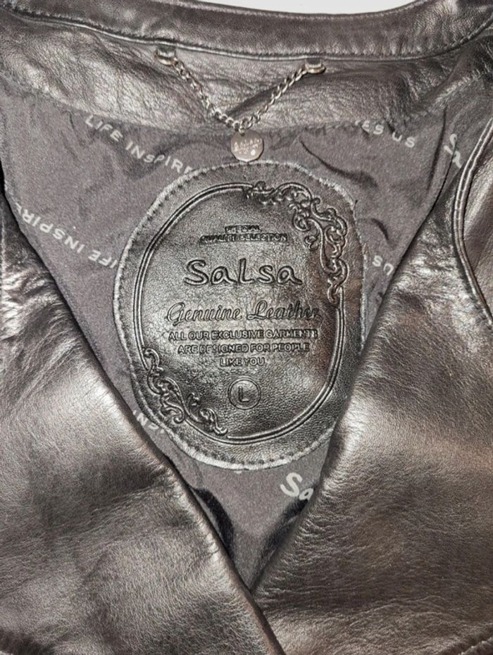 Veste en cuir de mouton noir ! - photo numéro 15