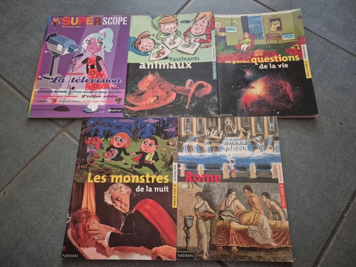 Lot de 5 livres de la collection superscope
