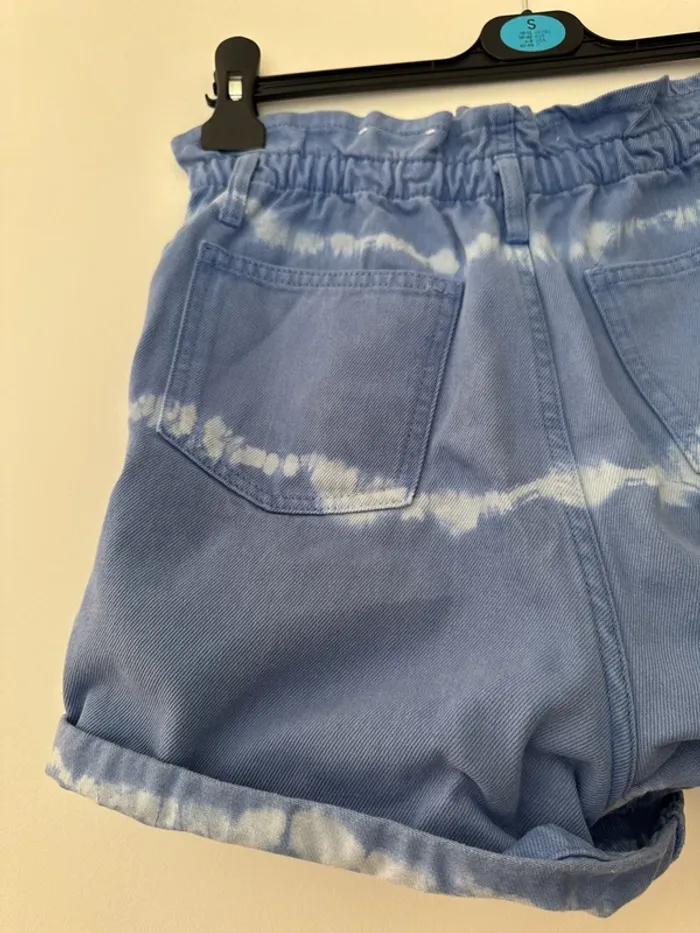 Short en Jean bleu et blanc Jennyfer - photo numéro 6