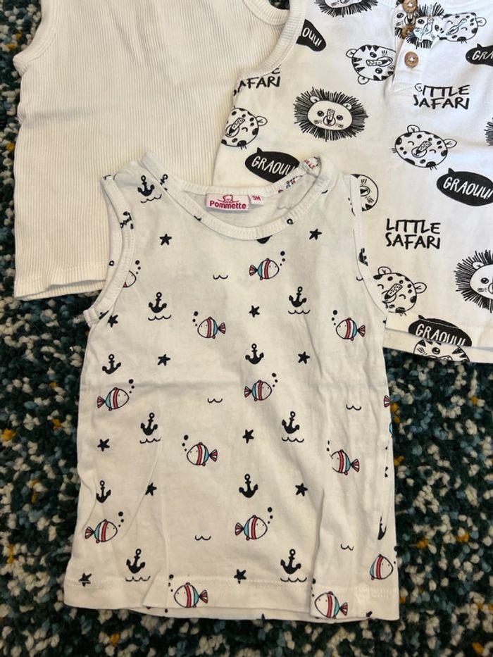 Lot débardeurs 9 mois - photo numéro 2