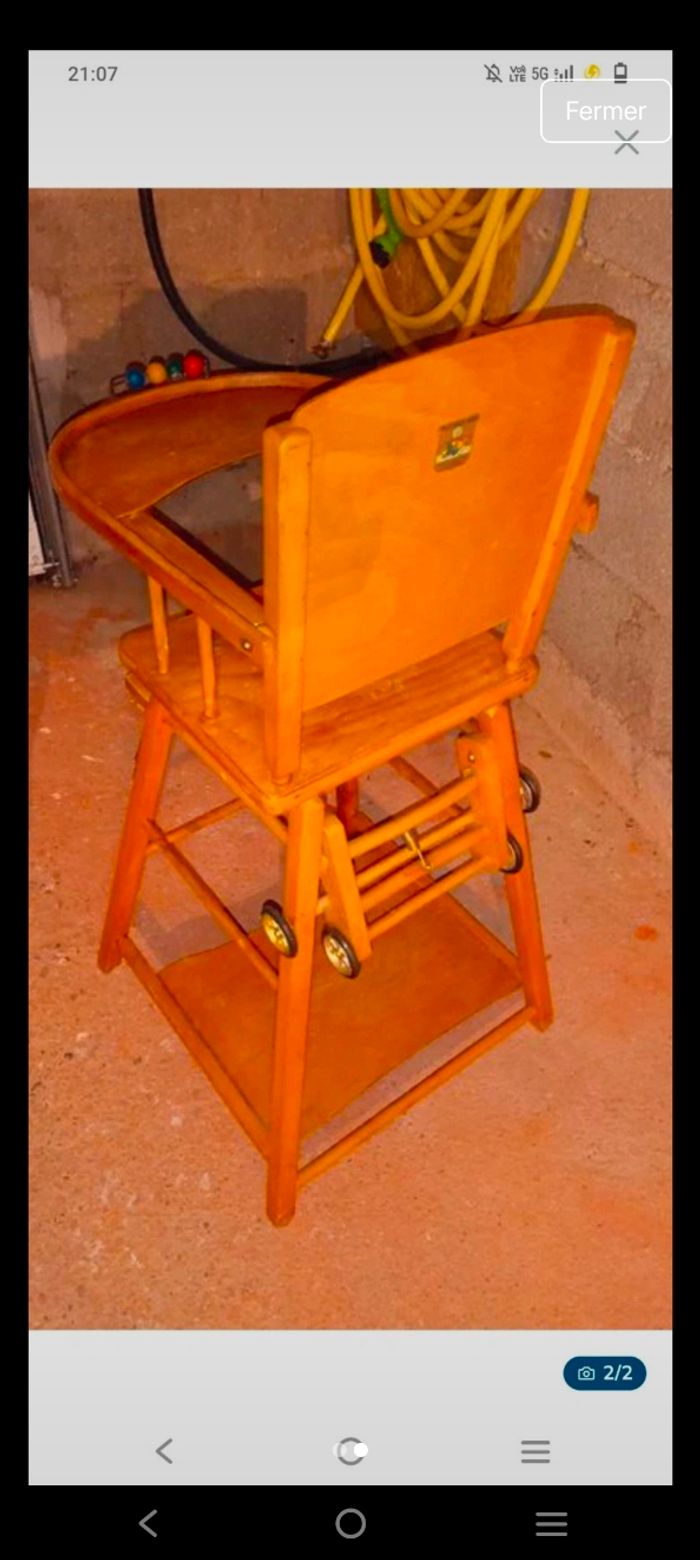 Chaise haute - photo numéro 2