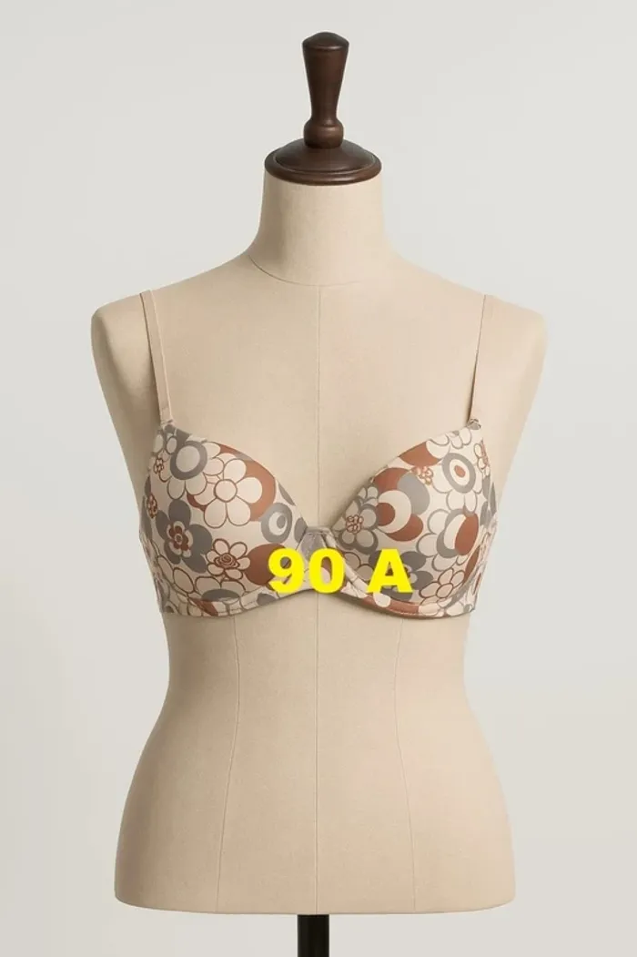 Soutien-Gorge beige motif marron grise Yamamay Taille 90 A
