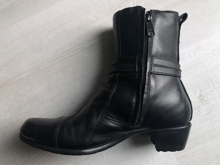 Bottines moto femme cuir « ixs » comme NEUVES - photo numéro 8