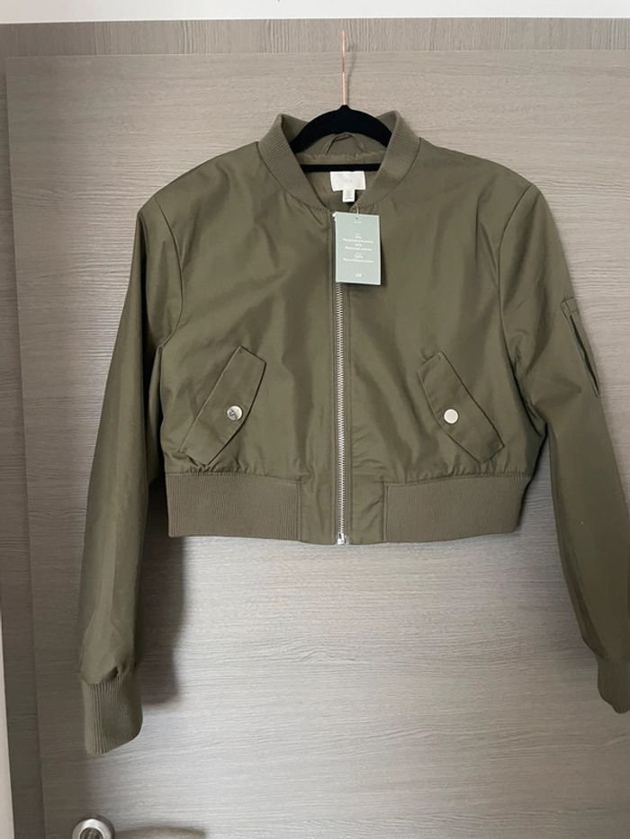 Superbe veste bomber H&M kaki taille L