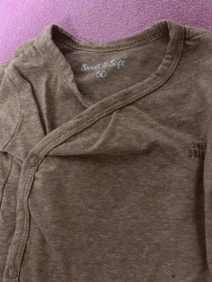 T-shirt manches longues taille naissance - photo numéro 2