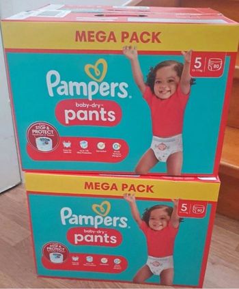 160 pants taille 5 pampers couches