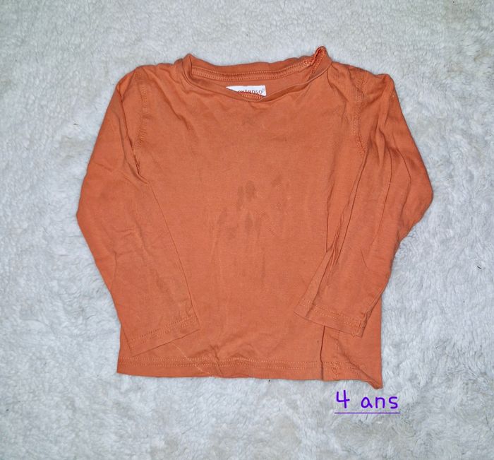 T-shirt manches longues garçon 4 ans