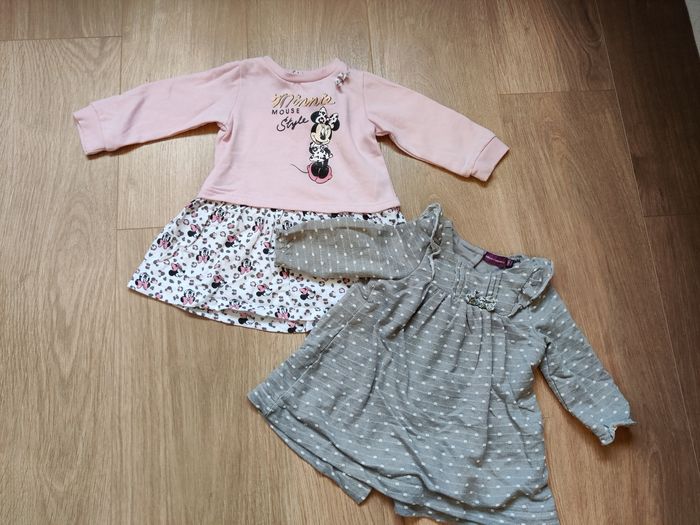 Lot 2 robes fille hiver 12 mois