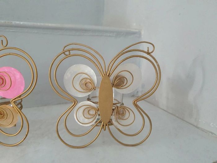 Lot de 2 bougeoirs papillon ZZZ - photo numéro 8