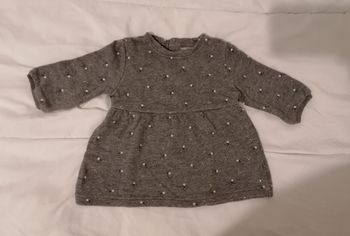 Pull gris foncé fille 3 mois 