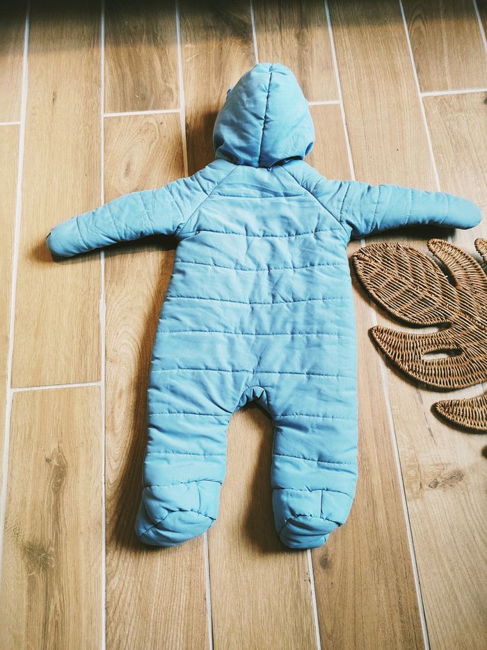 👶Orchestra - Combi-pilote/combinaison bleu clair motif Renard - Taille  6 mois - photo numéro 2