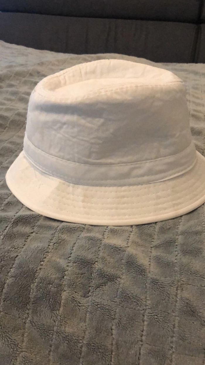 Chapeau blanc enfant tout de tête 49 cm