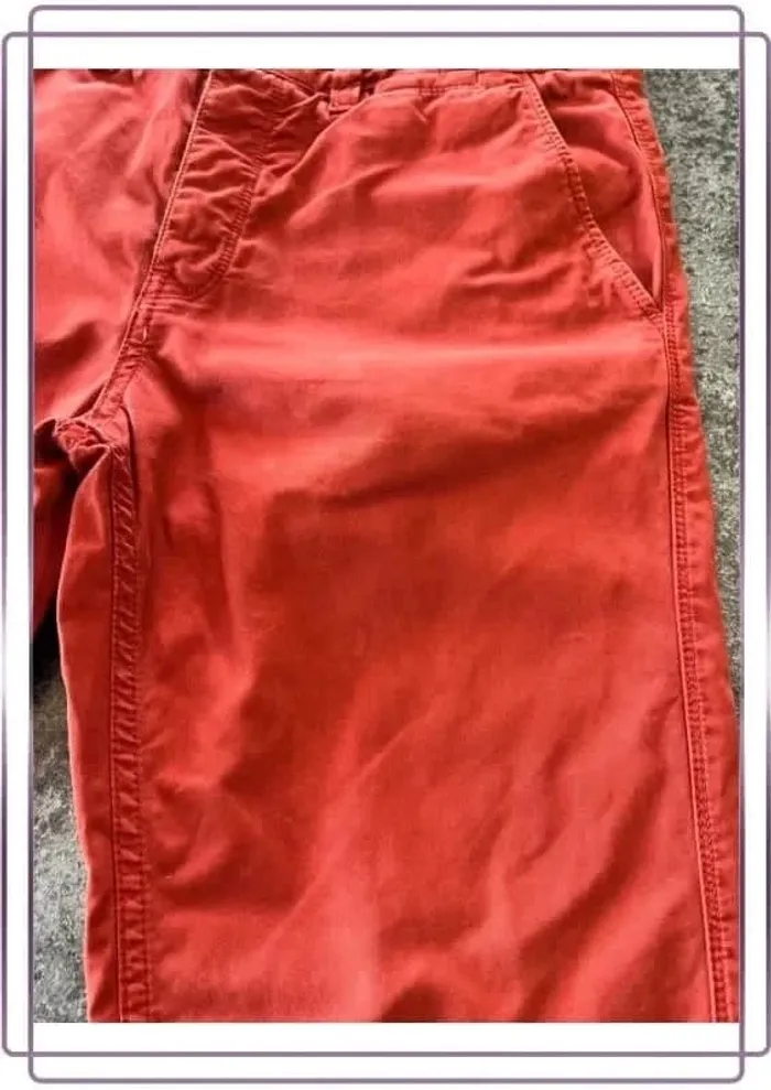 Chino rouge homme Bizzbee taille 40 Men red chinos Rote Chinos Herren Pantaloni chino rossi uomo - photo numéro 6