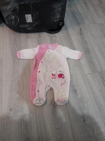 Pyjama velours 1 mois