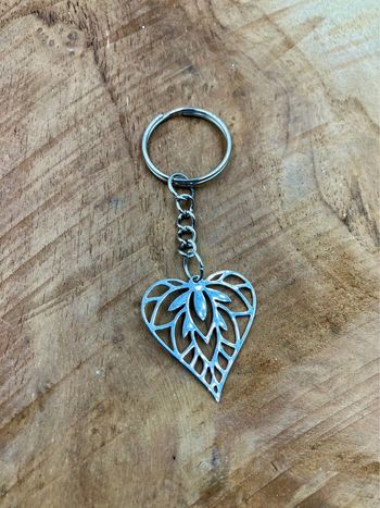Porte-clé feuille bohème lotus