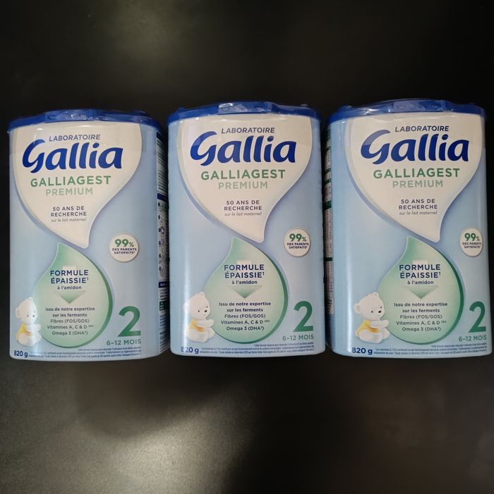 A VENDRE O3 BOITES DE LAIT GALLIA
GALLIAGEST PREMIUM 2