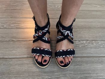 Sandale Bréal à talon en daim - bleu