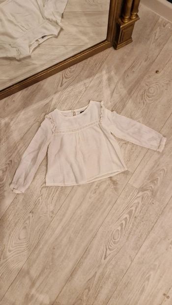 Blouse / chemisier blanc romantique blanc Kiabi 🌸 4 ans
