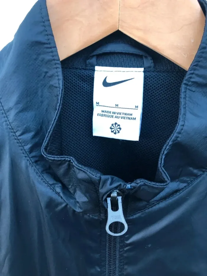 Nike black Windbreaker track jacket Mens M - photo numéro 4