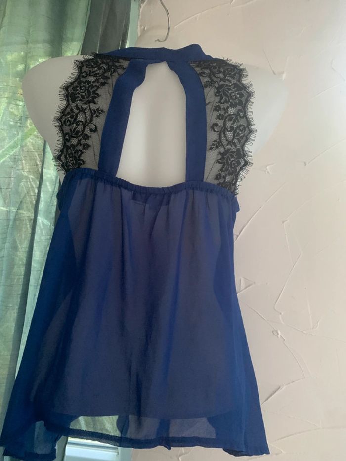 Blouse été transparente taille 38 dos dentelle - photo numéro 6